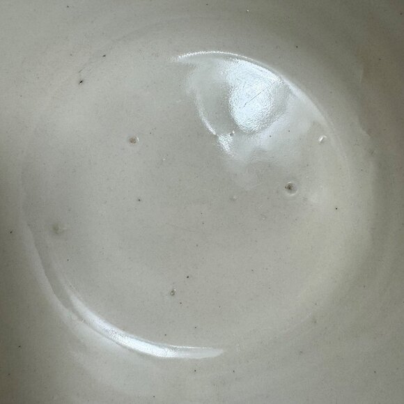 McCoy Ovenware Mixing Bowl Pink Blue Bands Striped Beehive Pottery USA 8" Vtg - Picture 3 of 16